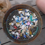Sample of plastics collected from the ocean. Image © eXXpedition