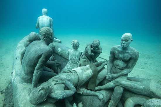 The Raft of Lampedusa © Jason deCaires Taylor