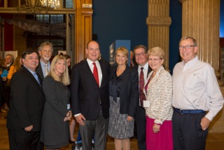 HSH Prince Albert II with BLUE attendees