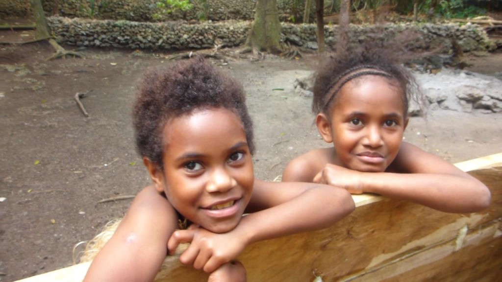 Futuna girls at a celebration