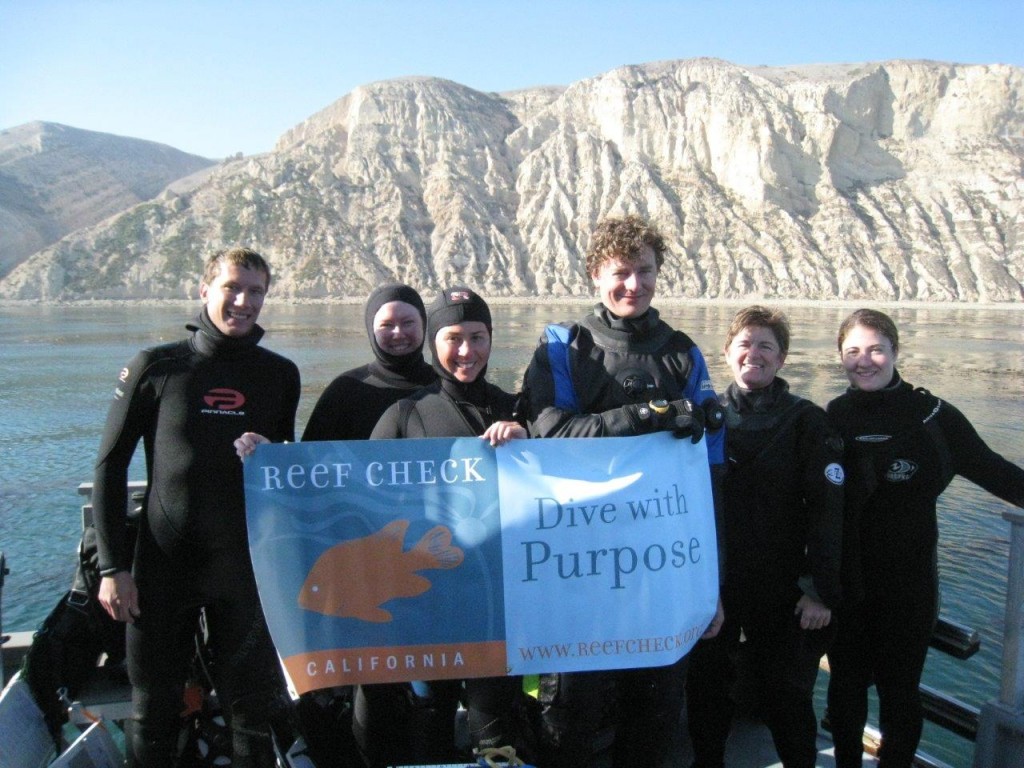 Reef Check team in the field in California